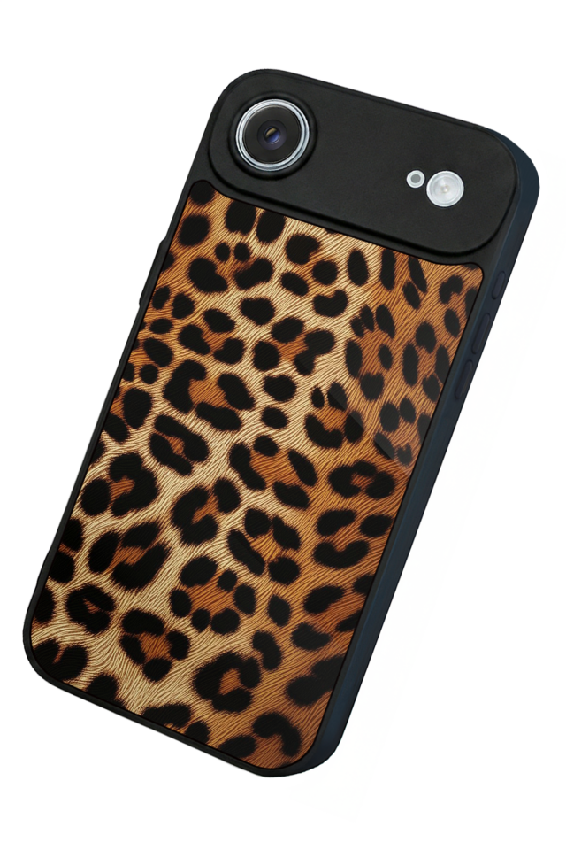 iPhone 17 Air Uyumlu Leopar Tasarımlı Glossy Premium Kılıf