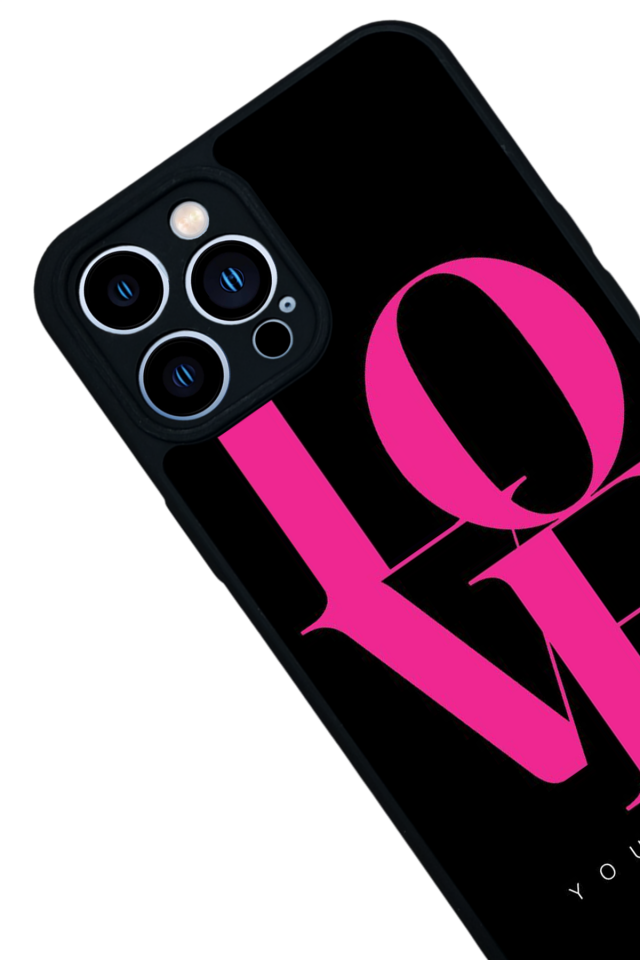 iPhone 13 Pro Max Uyumlu Love Tasarımlı Glossy Premium Kılıf