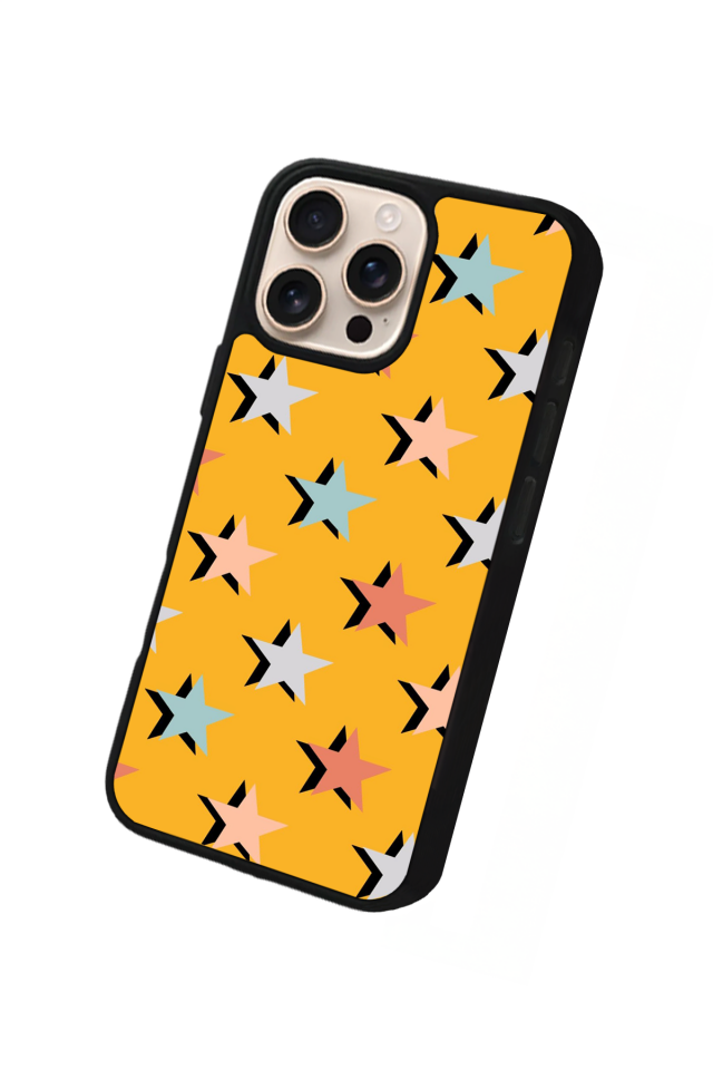 iPhone 14 Pro Max Uyumlu Retro Yildizlar Tasarımlı Glossy Premium Kılıf