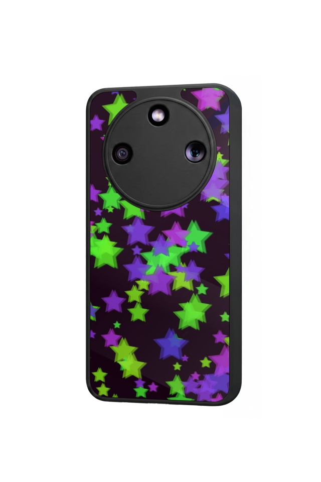 Honor Magic 8 Lite Uyumlu Retro Yildizlar Tasarımlı Glossy Premium Kılıf