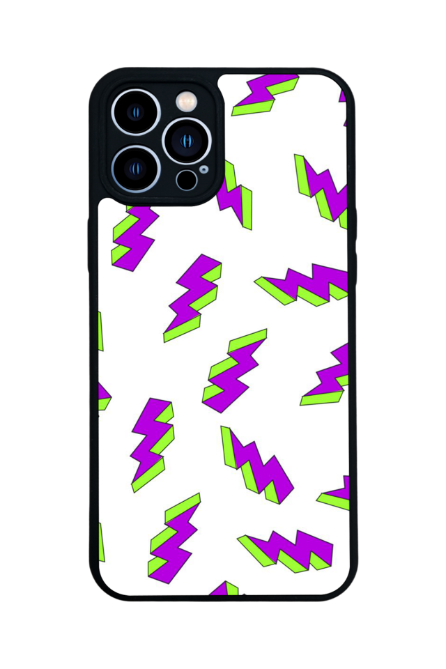 iPhone 13 Pro Max Uyumlu Simsek Tasarımlı Glossy Premium Kılıf