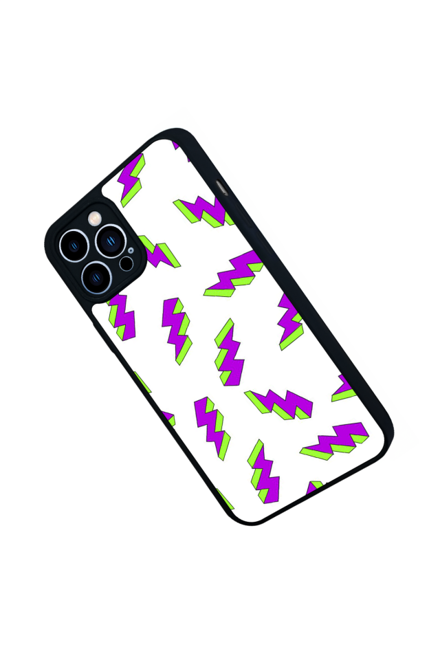 iPhone 13 Pro Max Uyumlu Simsek Tasarımlı Glossy Premium Kılıf