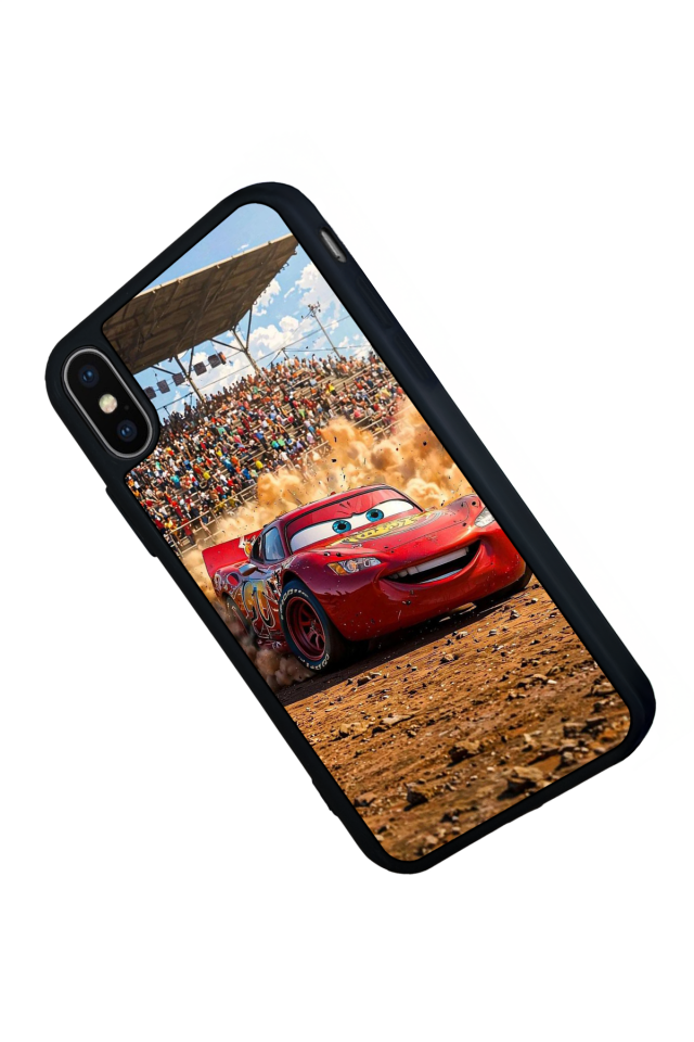 iPhone XS Max Uyumlu Şimsek McQueen Tasarımlı Glossy Premium Kılıf
