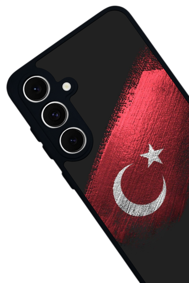 Samsung Galaxy S24 FE Uyumlu Türk Bayragi Tasarımlı Glossy Premium Kılıf