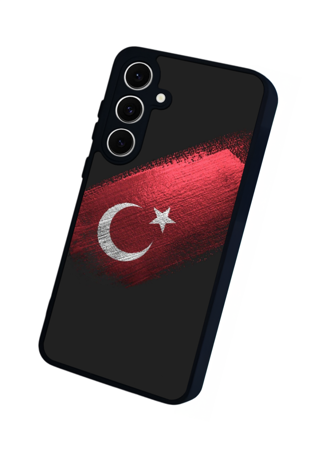 Samsung Galaxy S24 FE Uyumlu Türk Bayragi Tasarımlı Glossy Premium Kılıf