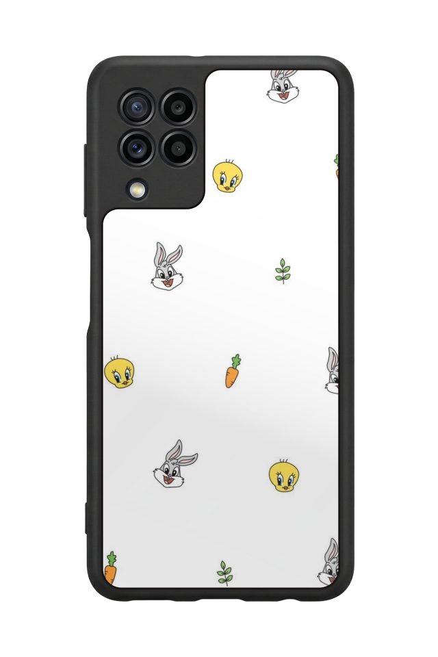 Samsung Galaxy M22 Uyumlu Tweety Tasarımlı Glossy Premium Kılıf