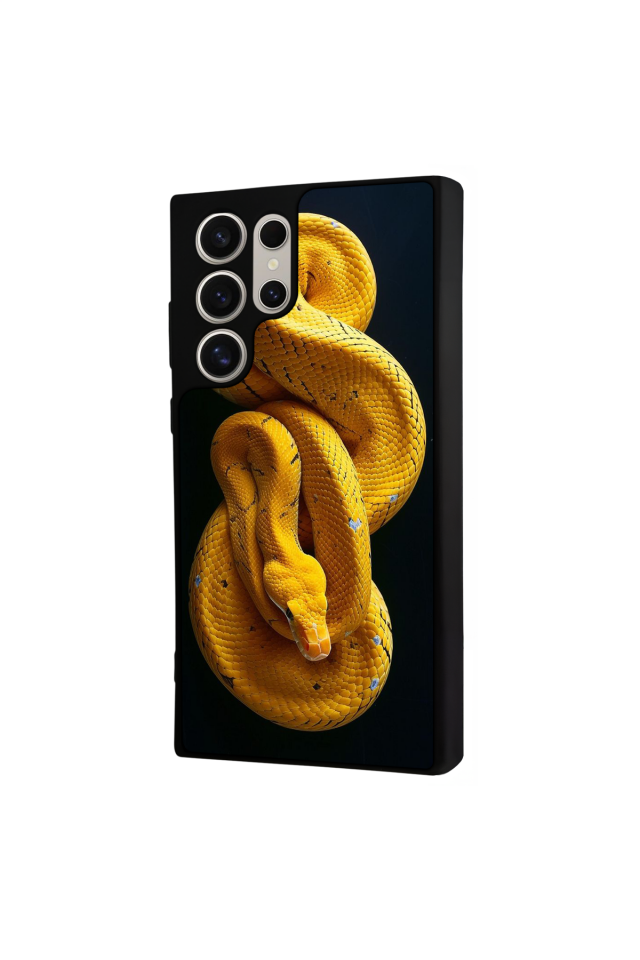 Samsung Galaxy S22 Ultra Uyumlu Yılan Tasarımlı Glossy Premium Kılıf