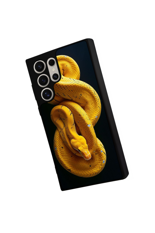 Samsung Galaxy S22 Ultra Uyumlu Yılan Tasarımlı Glossy Premium Kılıf