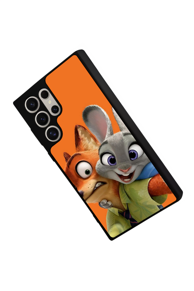 Samsung Galaxy S24 Ultra Uyumlu Zootropolis Tasarımlı Glossy Premium Kılıf