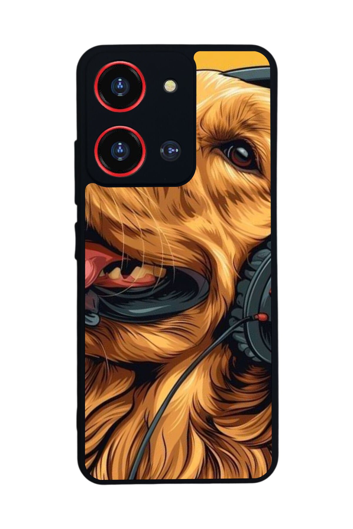 Reeder S19 Max Pro S 108MP Uyumlu Golden Kopek Tasarımlı Glossy Premium Kılıf