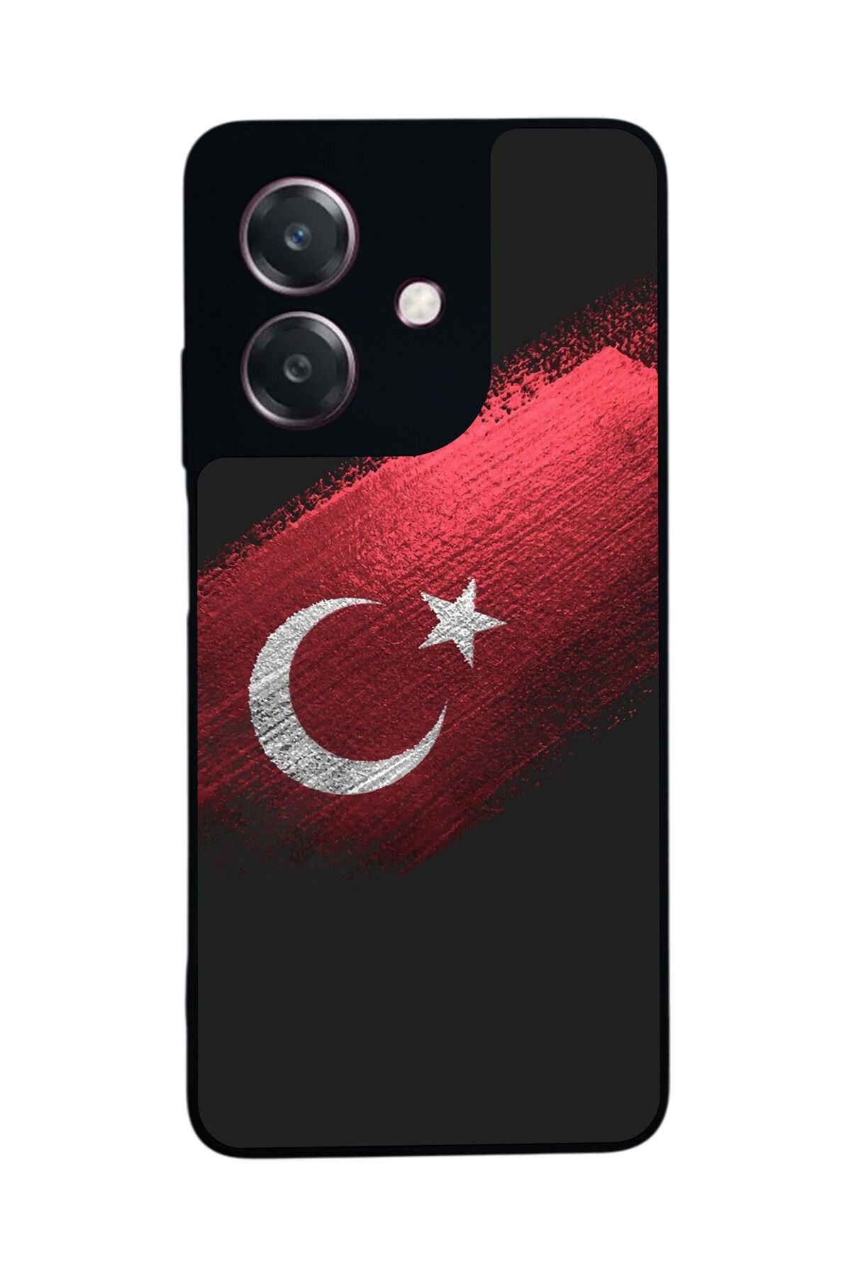 Oppo A3 5G Uyumlu Türk Bayragi Tasarımlı Glossy Premium Kılıf