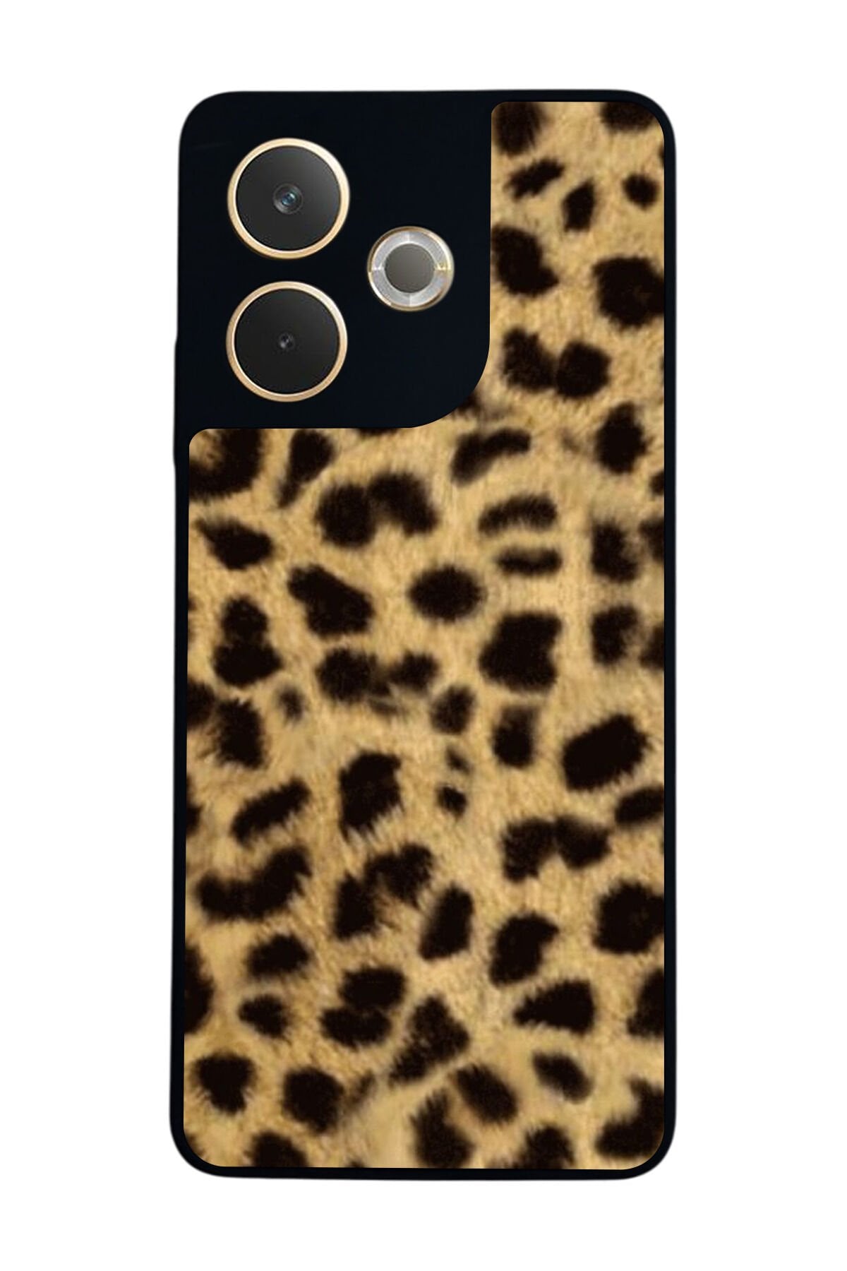 Oppo A5 Pro Uyumlu Leopar Tasarımlı Glossy Premium Kılıf