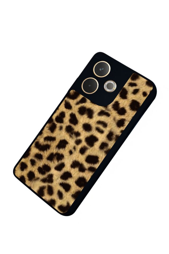 Oppo A5 Pro Uyumlu Leopar Tasarımlı Glossy Premium Kılıf