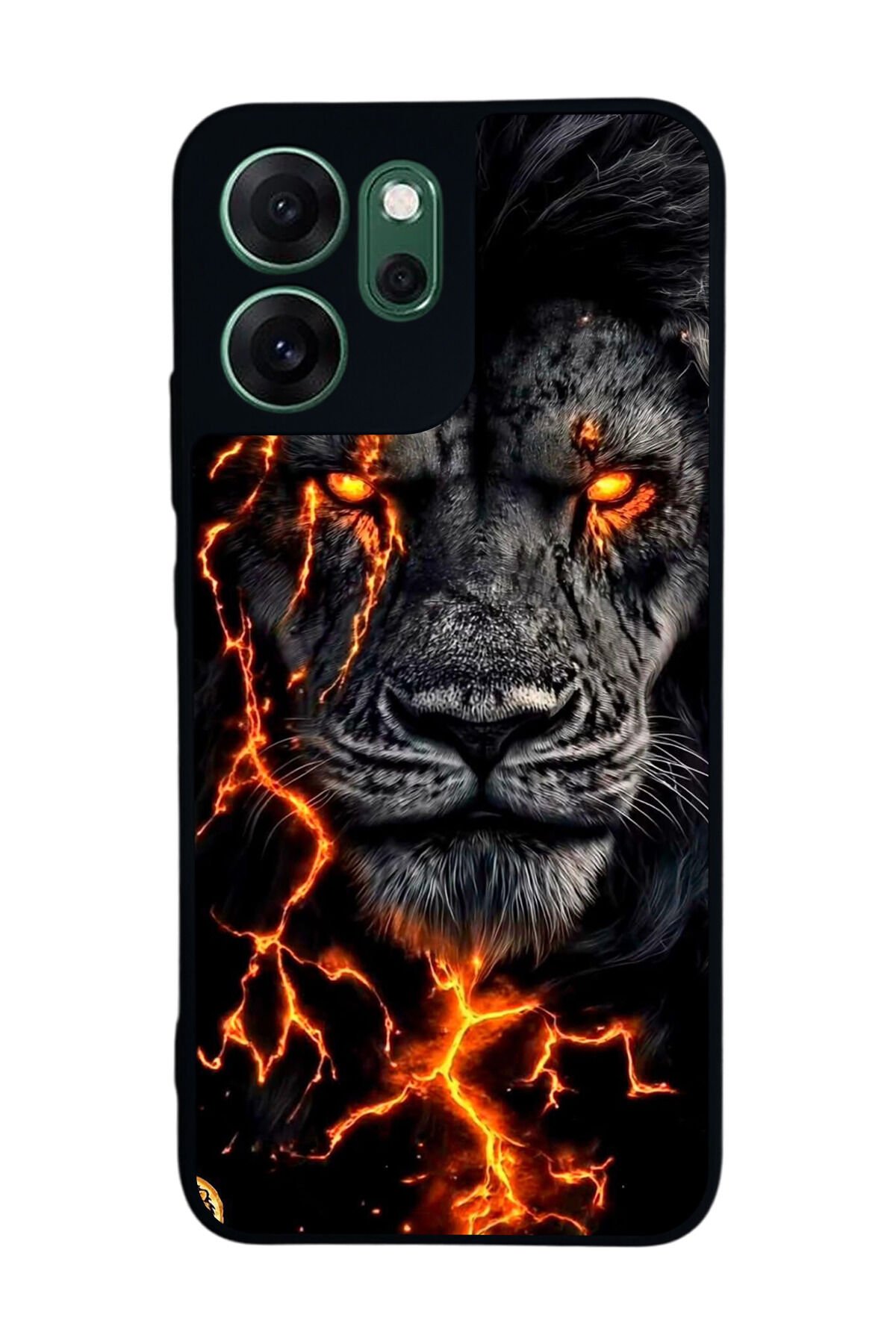Oppo Reno 14F Uyumlu Aslan Tasarımlı Glossy Premium Kılıf