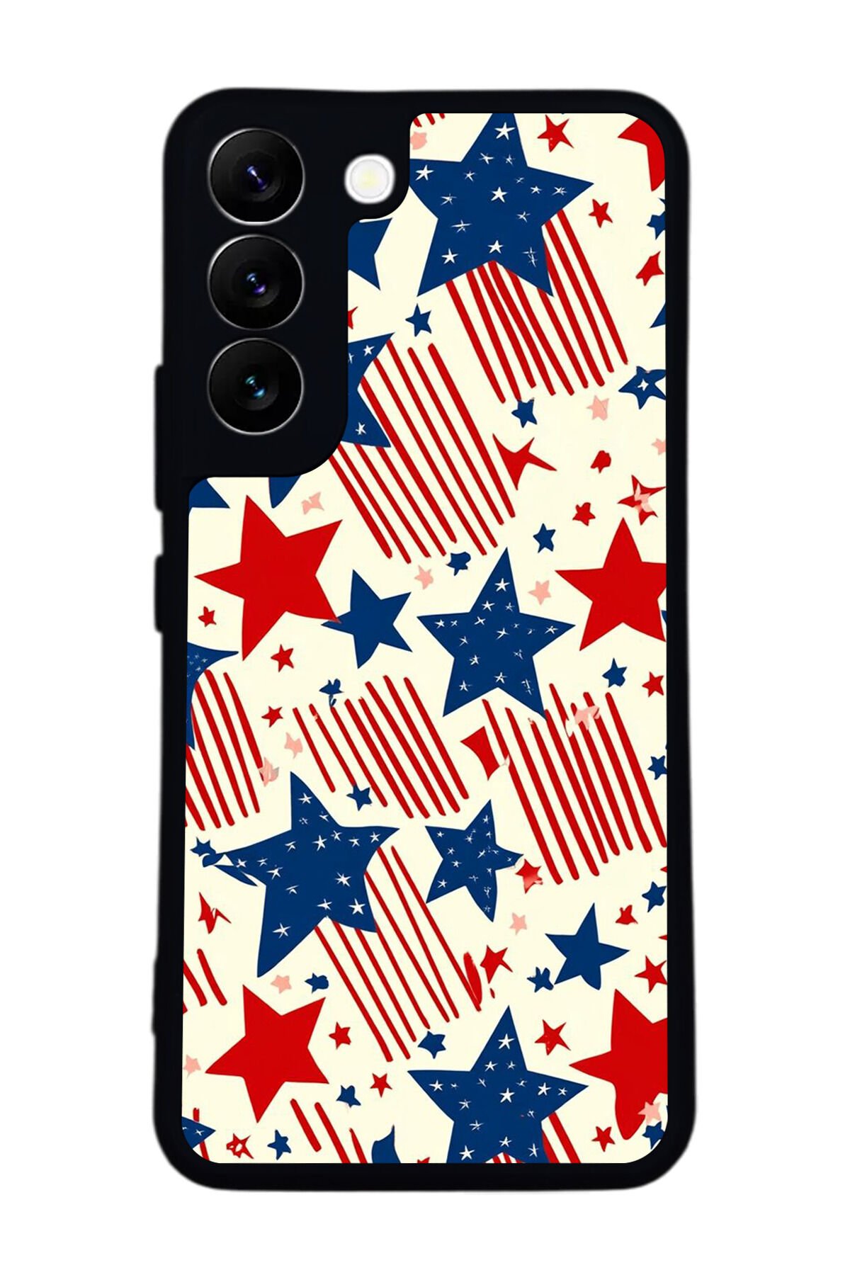Samsung Galaxy S22 Uyumlu Retro Yildizlar Tasarımlı Glossy Premium Kılıf