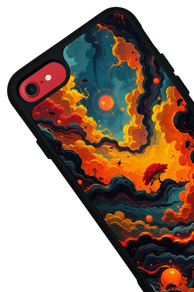 iPhone 8 Uyumlu Abstract Tasarımlı Glossy Premium Kılıf
