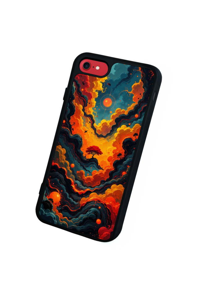 iPhone 8 Uyumlu Abstract Tasarımlı Glossy Premium Kılıf