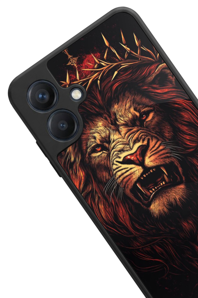 Samsung Galaxy A07 Uyumlu Aslan Tasarımlı Glossy Premium Kılıf