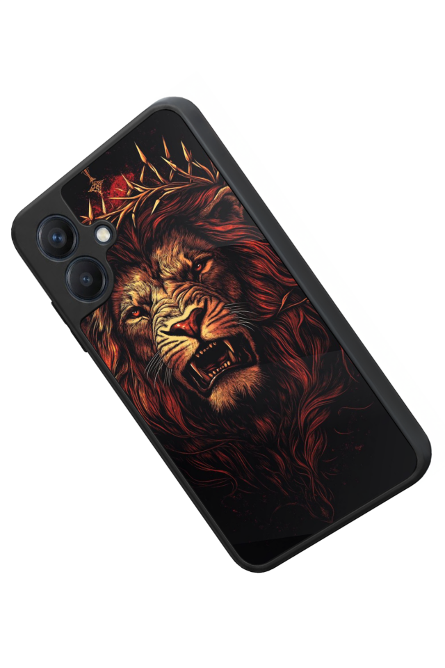 Samsung Galaxy A07 Uyumlu Aslan Tasarımlı Glossy Premium Kılıf