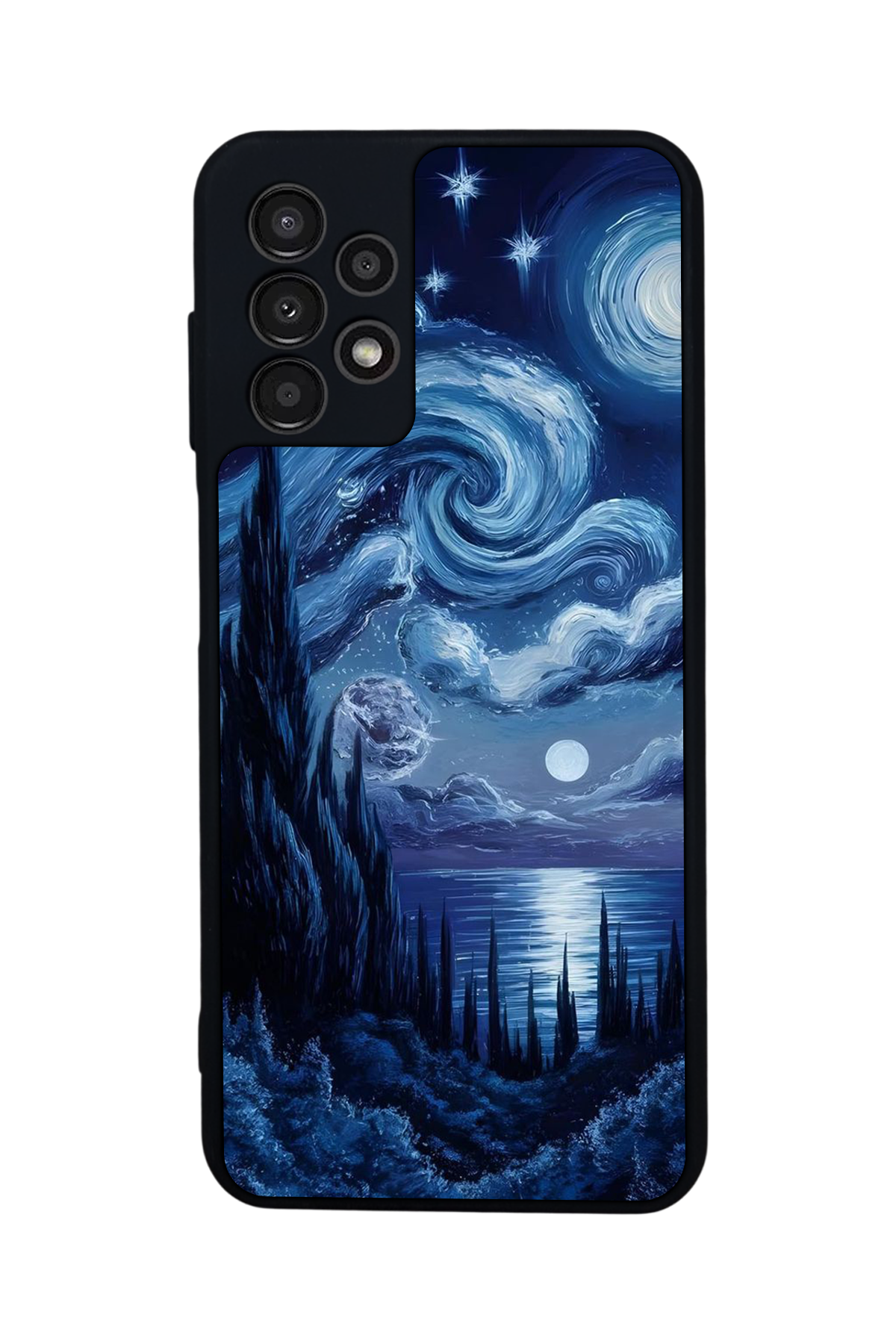 Samsung Galaxy A23 Uyumlu Ay Tasarımlı Glossy Premium Kılıf