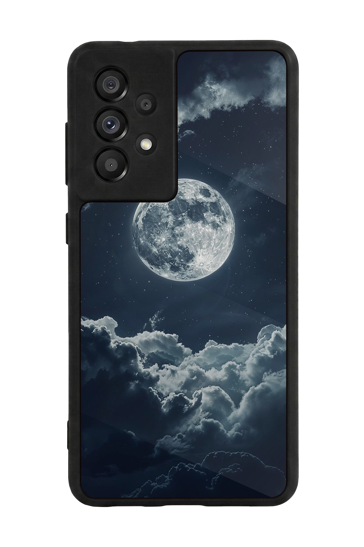 Samsung Galaxy A73 Uyumlu Ay Tasarımlı Glossy Premium Kılıf