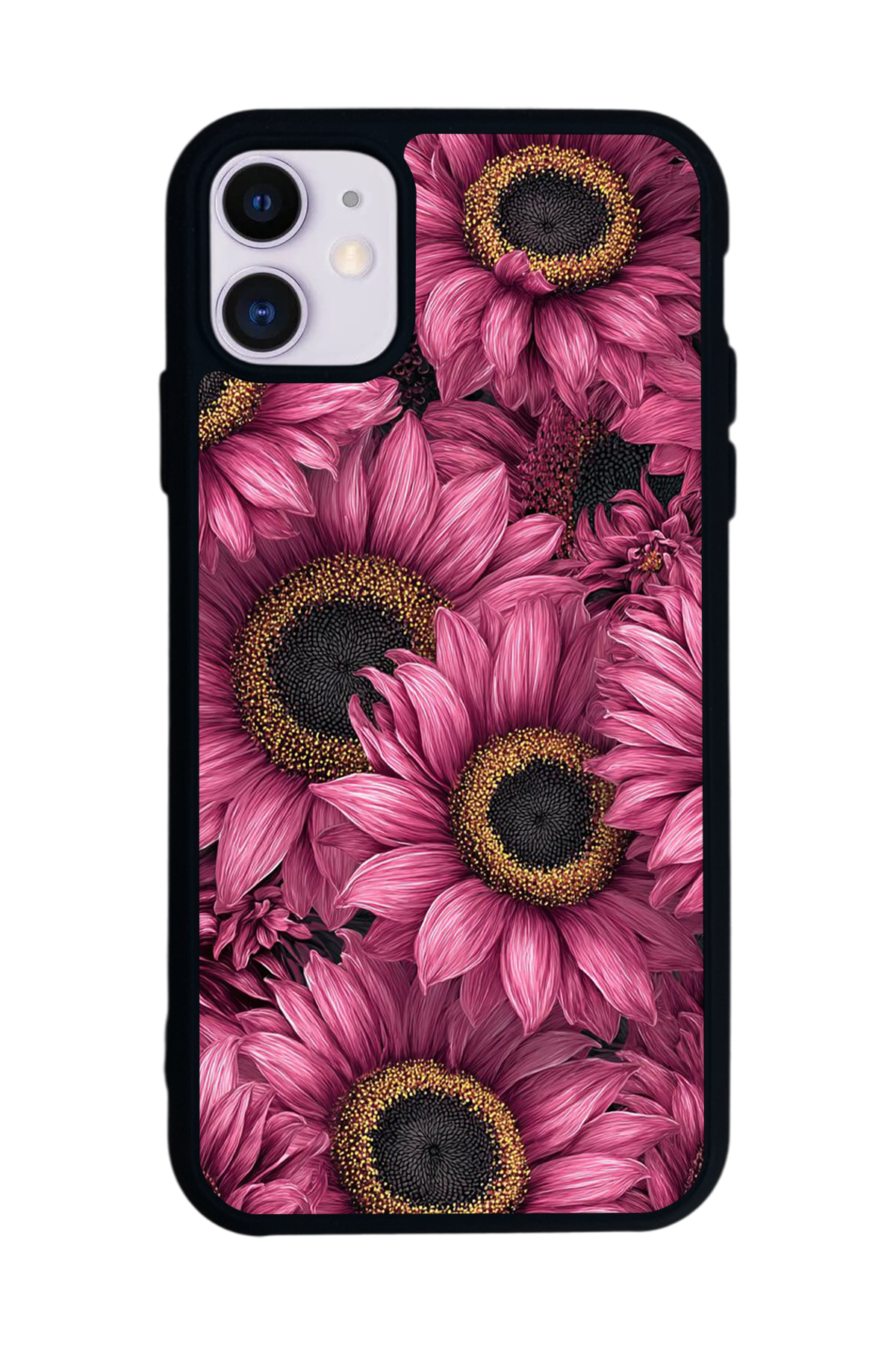 iPhone 11 Uyumlu Cicek Tasarımlı Glossy Premium Kılıf