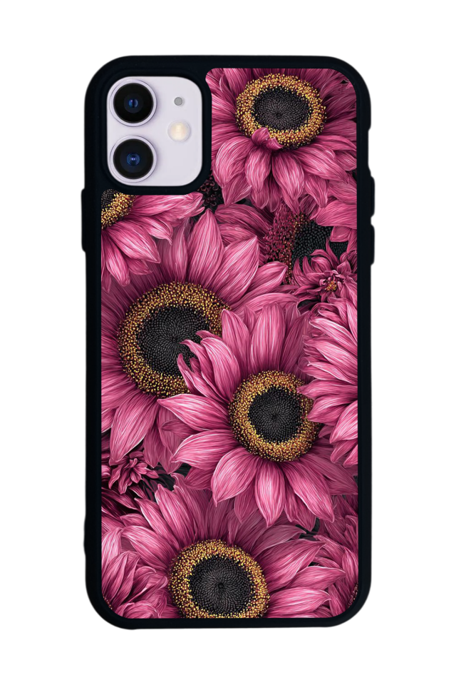iPhone 11 Uyumlu Cicek Tasarımlı Glossy Premium Kılıf