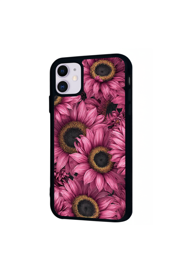 iPhone 11 Uyumlu Cicek Tasarımlı Glossy Premium Kılıf