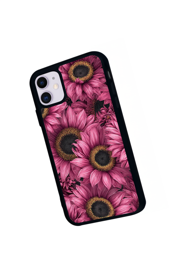 iPhone 11 Uyumlu Cicek Tasarımlı Glossy Premium Kılıf