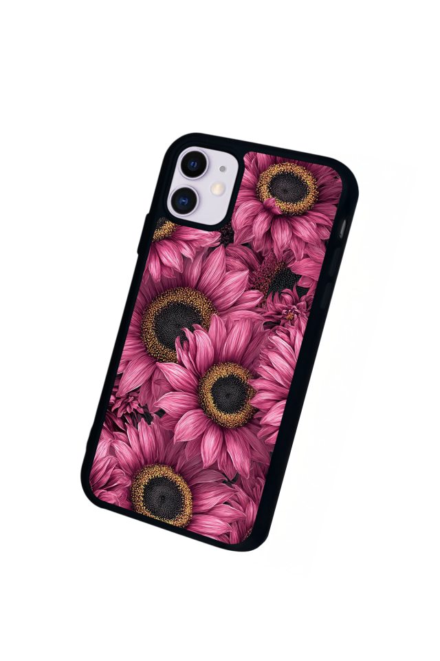 iPhone 11 Uyumlu Cicek Tasarımlı Glossy Premium Kılıf