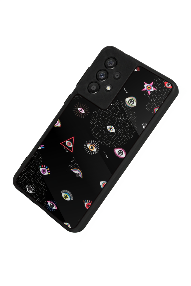 Samsung Galaxy A73 Uyumlu Göz Tasarımlı Glossy Premium Kılıf