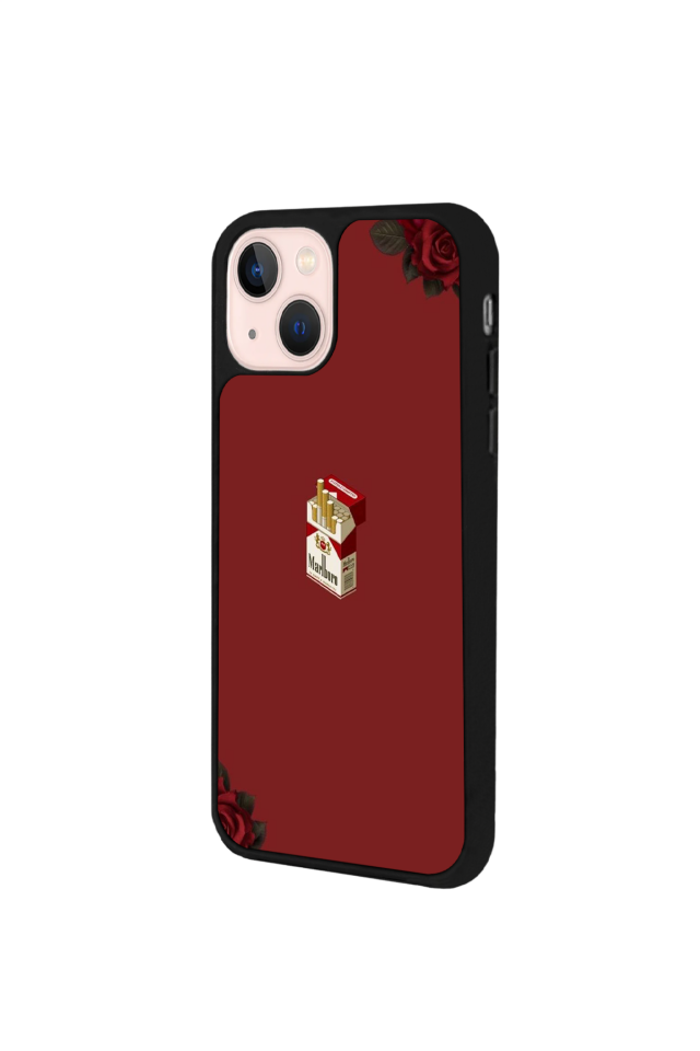 iPhone 13/14 Uyumlu Kirmizi Tasarımlı Glossy Premium Kılıf