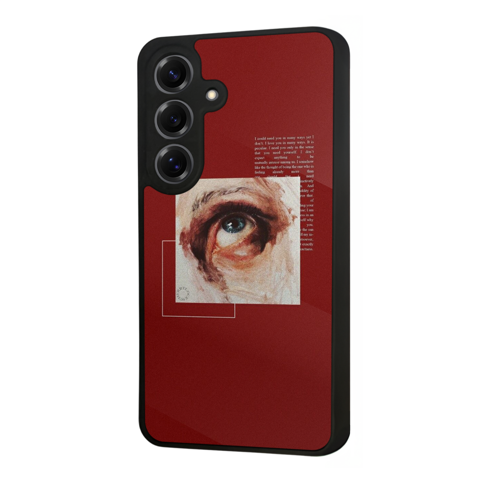 Samsung Galaxy S25 Uyumlu Kirmizi Tasarımlı Glossy Premium Kılıf