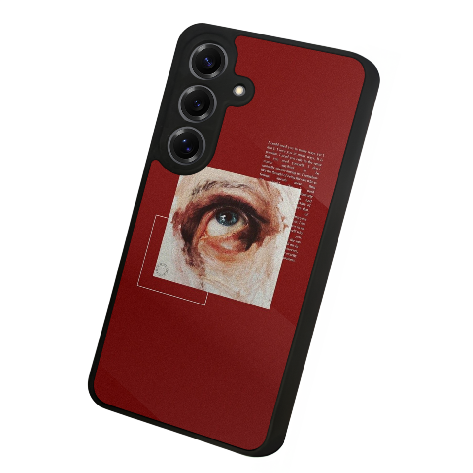 Samsung Galaxy S25 Uyumlu Kirmizi Tasarımlı Glossy Premium Kılıf