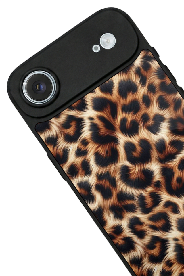 iPhone 17 Air Uyumlu Leopar Tasarımlı Glossy Premium Kılıf