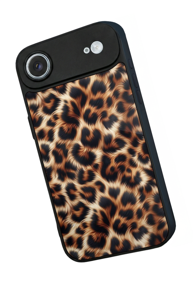 iPhone 17 Air Uyumlu Leopar Tasarımlı Glossy Premium Kılıf