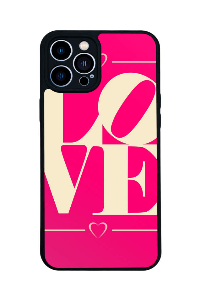 iPhone 13 Pro Max Uyumlu Love Tasarımlı Glossy Premium Kılıf