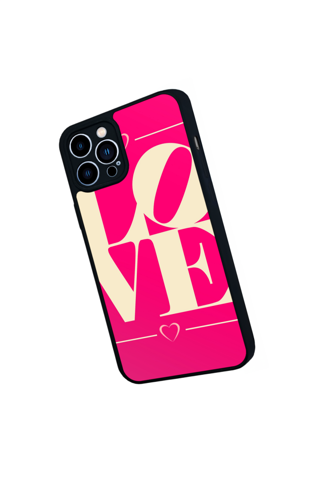 iPhone 13 Pro Max Uyumlu Love Tasarımlı Glossy Premium Kılıf