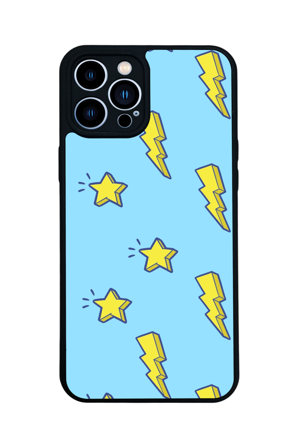 iPhone 13 Pro Max Uyumlu Simsek Tasarımlı Glossy Premium Kılıf