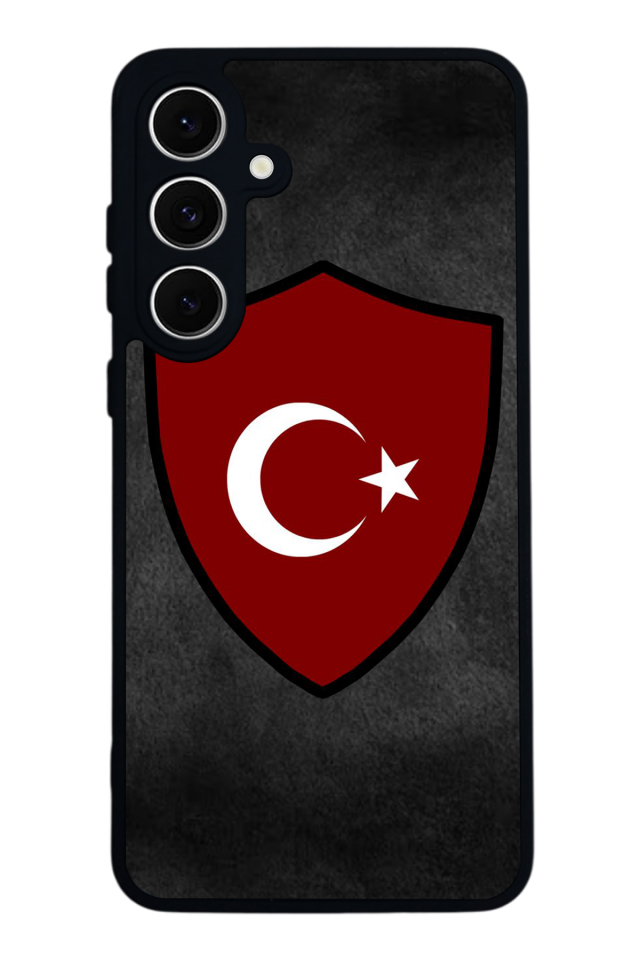 Samsung Galaxy S24 FE Uyumlu Türk Bayragi Tasarımlı Glossy Premium Kılıf
