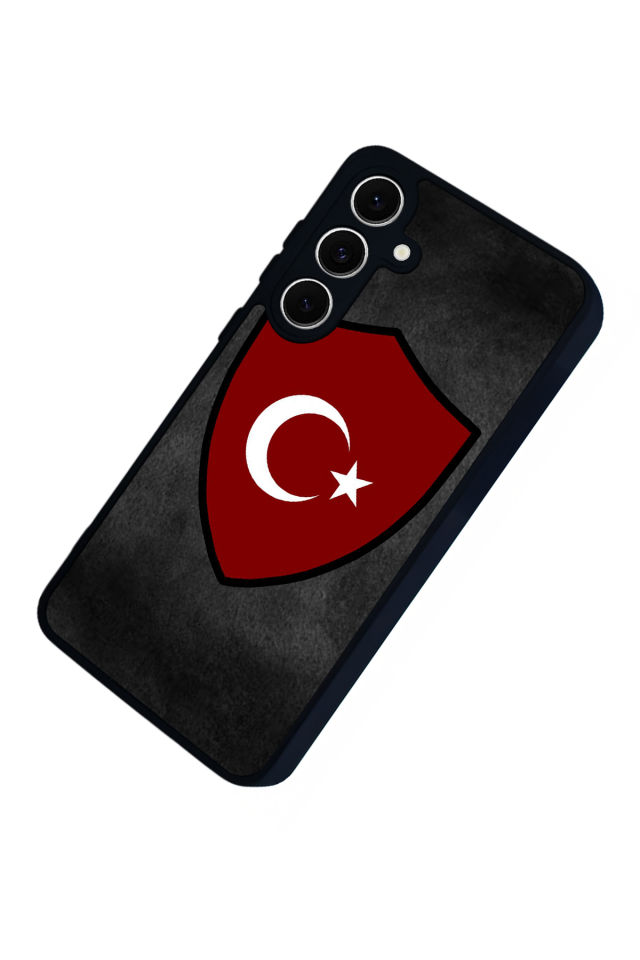 Samsung Galaxy S24 FE Uyumlu Türk Bayragi Tasarımlı Glossy Premium Kılıf