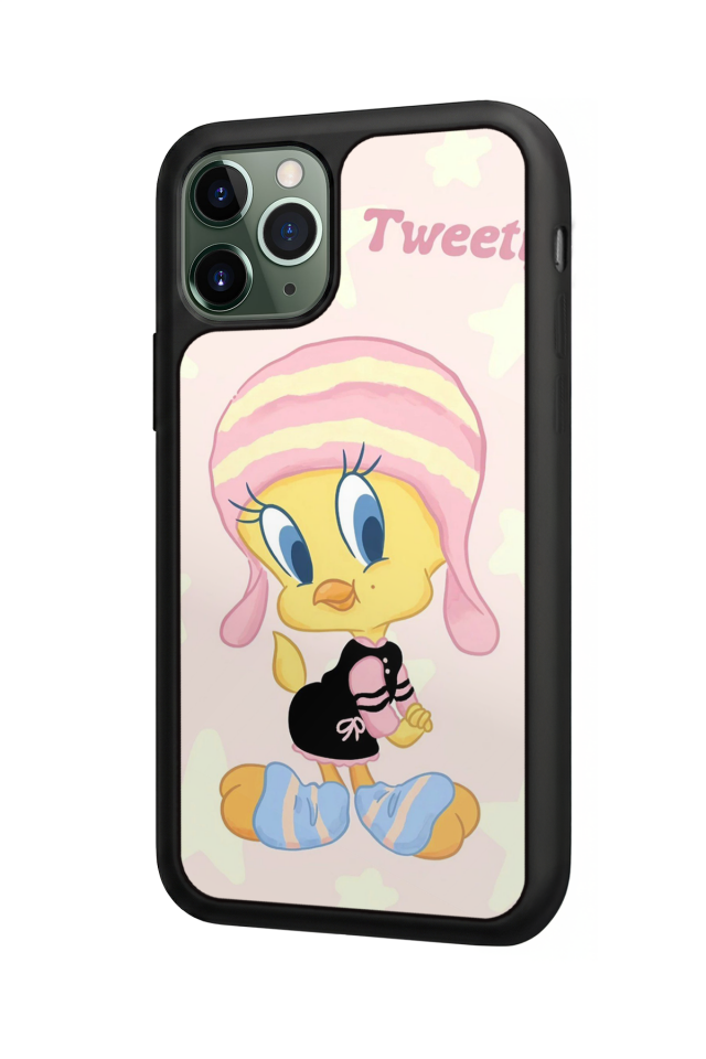 iPhone 11 Pro Uyumlu Tweety Tasarımlı Glossy Premium Kılıf