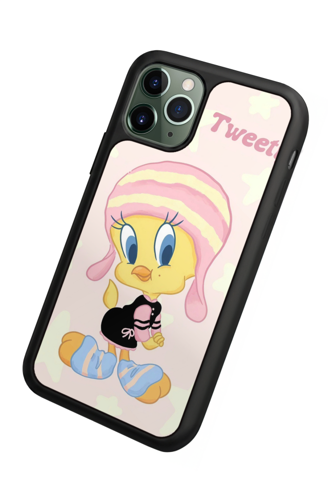 iPhone 11 Pro Uyumlu Tweety Tasarımlı Glossy Premium Kılıf