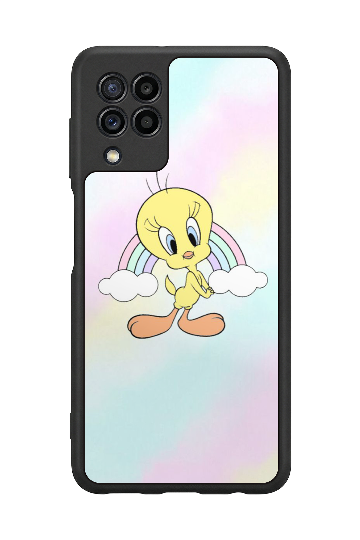 Samsung Galaxy M22 Uyumlu Tweety Tasarımlı Glossy Premium Kılıf