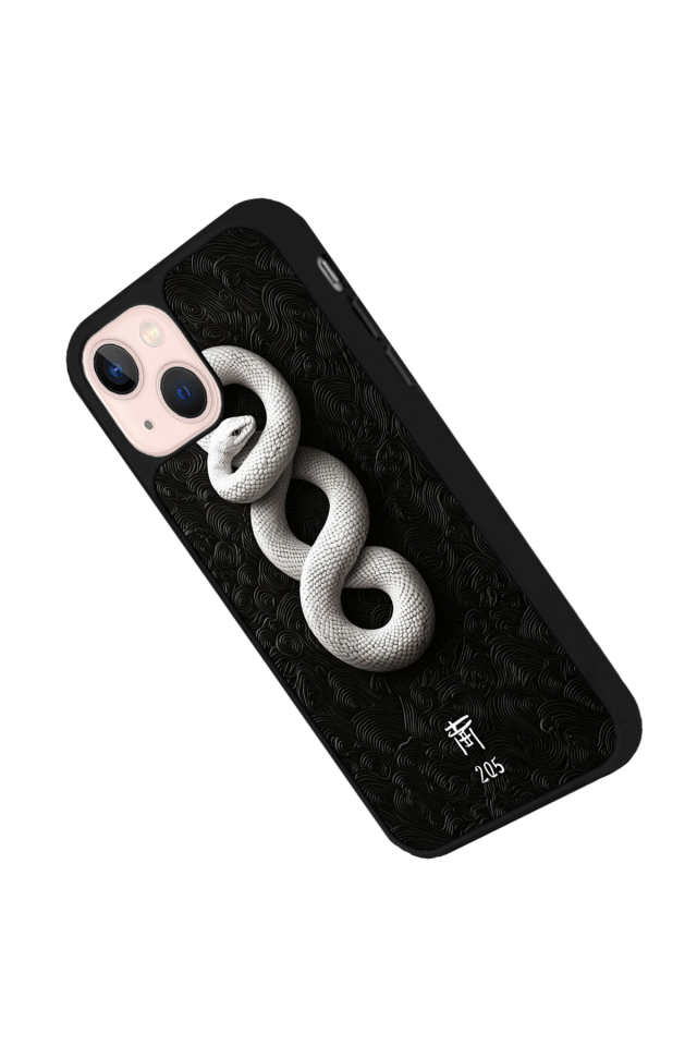 iPhone 14 Plus Uyumlu Yılan Tasarımlı Glossy Premium Kılıf