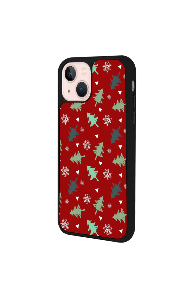 iPhone 13 Mini Uyumlu Yilbasi Christmas Tasarımlı Glossy Premium Kılıf