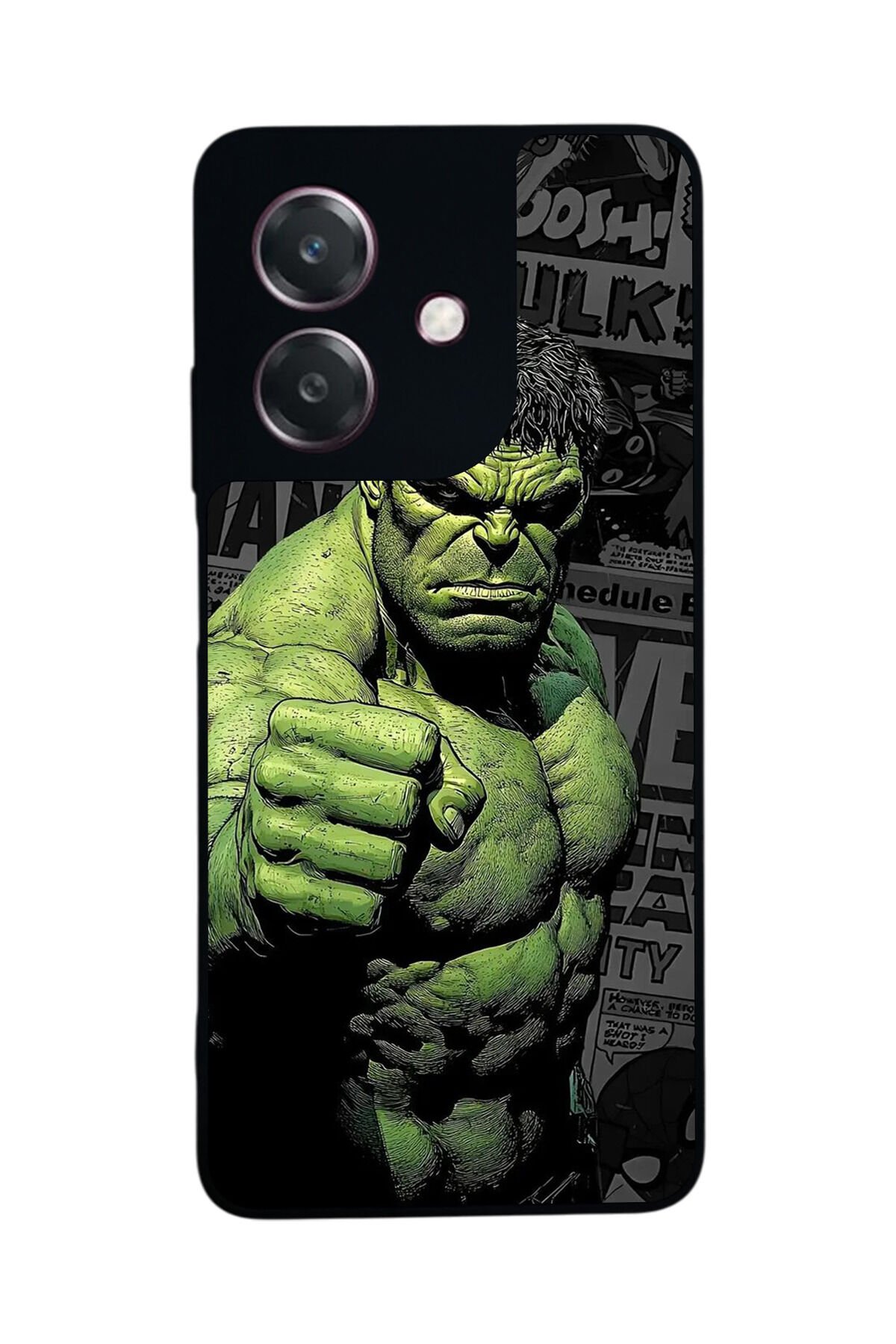 Oppo A3 5G Uyumlu Hulk Tasarımlı Glossy Premium Kılıf