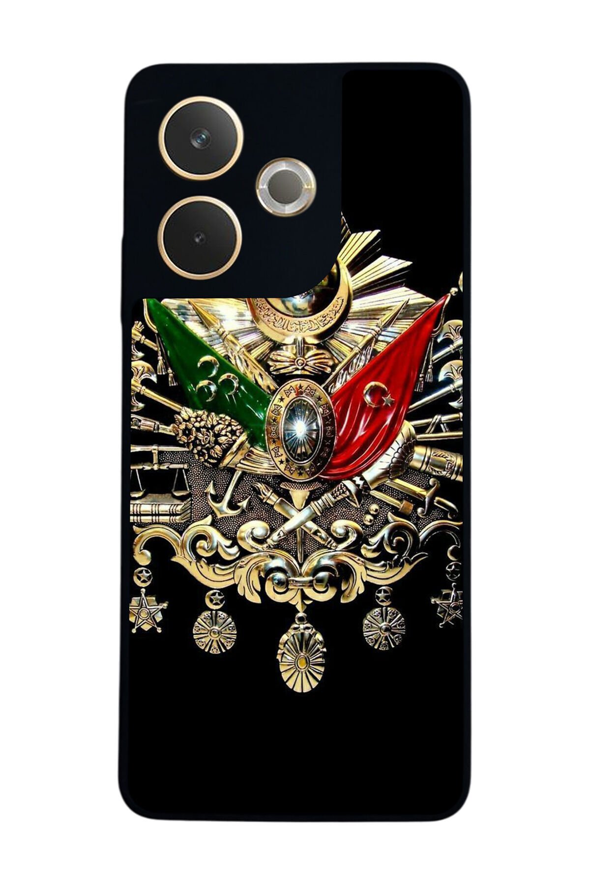 Oppo A5 Pro Uyumlu Osmanli Tugrasi Tasarımlı Glossy Premium Kılıf