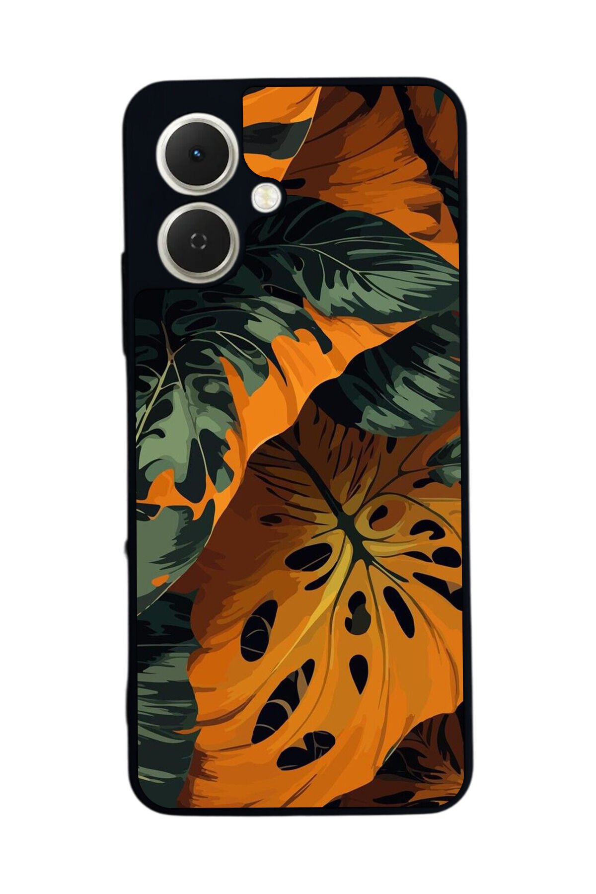Tecno Spark GO 2 Uyumlu Botanik Tasarımlı Glossy Premium Kılıf