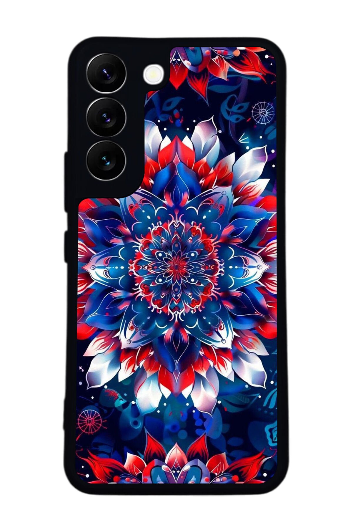 Samsung Galaxy S22 Uyumlu Mandala Tasarımlı Glossy Premium Kılıf